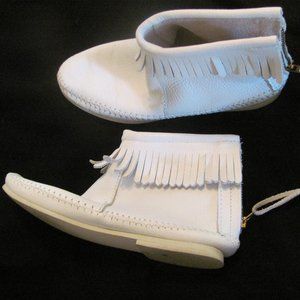 Vintage leather moccasin booties Size 6.5